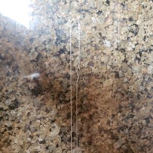 14K white gold rope chain broken.